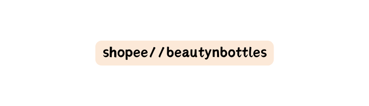 shopee beautynbottles
